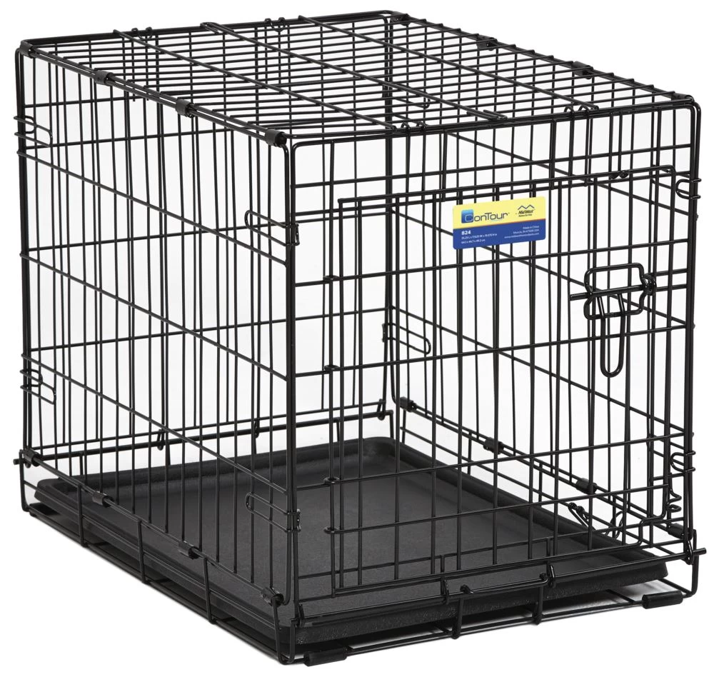 MidWest Crate Contour Single Door Dog Crate, 24-in