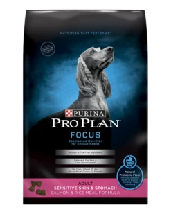 Purina Pro Plan Focus Adult Sensitive Skin & Stomach Salmon & Rice Formula Dry Dog Food, 5-lb