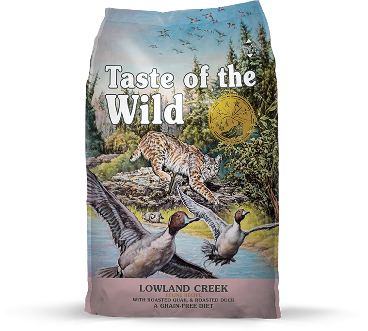 Taste Of The Wild Lowland Creek Grain-Free Dry Cat Food, 5-lb