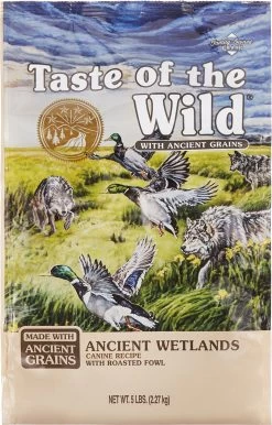 Taste Of The Wild Ancient Wetlands With Ancient Grains Dry Dog Food, 5-lb