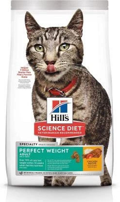 Hill's Science Diet Adult Perfect Weight Dry Cat Food, 3-lb
