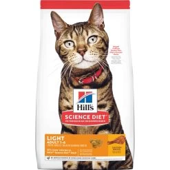 Hill's Science Diet Adult Light Chicken Dry Cat Food, 4-lb